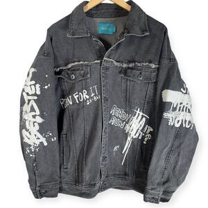 Beaster Denim Jacket‎ Ghost Face Men's Large